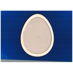 SKLEJKA #3mm Jajko 17,5x13,5cm szerokie z ramką , obwódką  , szerokość ramki 1cm